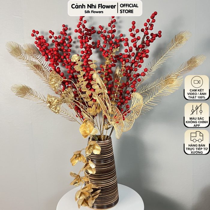 Combo đào đông đỏ đón may mắn tài lộc tết nguyên đán 2026 - Cảnh Nhi Flower