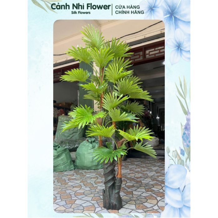 [Hàng cao cấp] Cây cọ giả cao 1m9, cây trang trí phòng khách phòng ngủ, decor theo thiết kế