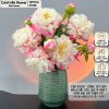 Hoa mẫu đơn Peony lụa dài 69cm - Hoa giả trang trí decor phòng khách - Cảnh Nhi Flower