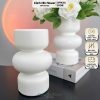 Bình Nhựa Tròn Bắc Âu Cao 18cm – Lọ Hoa Mini Decor Góc Nhà Hiện Đại – Cảnh Nhi Flower