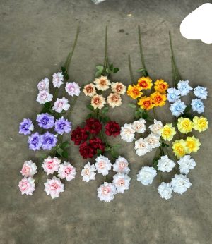 Cành Hồng bẻ cánh 5 bông mới
